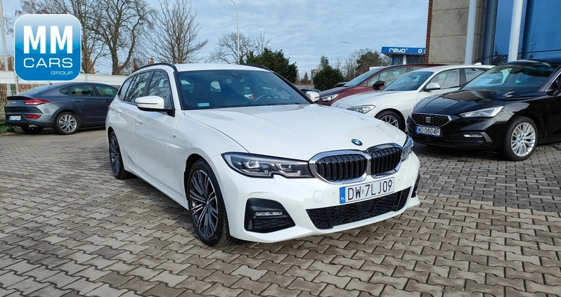 BMW Seria 3 cena 144850 przebieg: 93231, rok produkcji 2020 z Krzeszowice małe 191